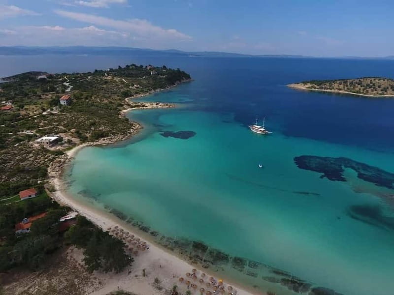 Ormos Panagias: Blue Lagoon Cruise to Ammouliani Island - Swimming at Lagonisi Gulf