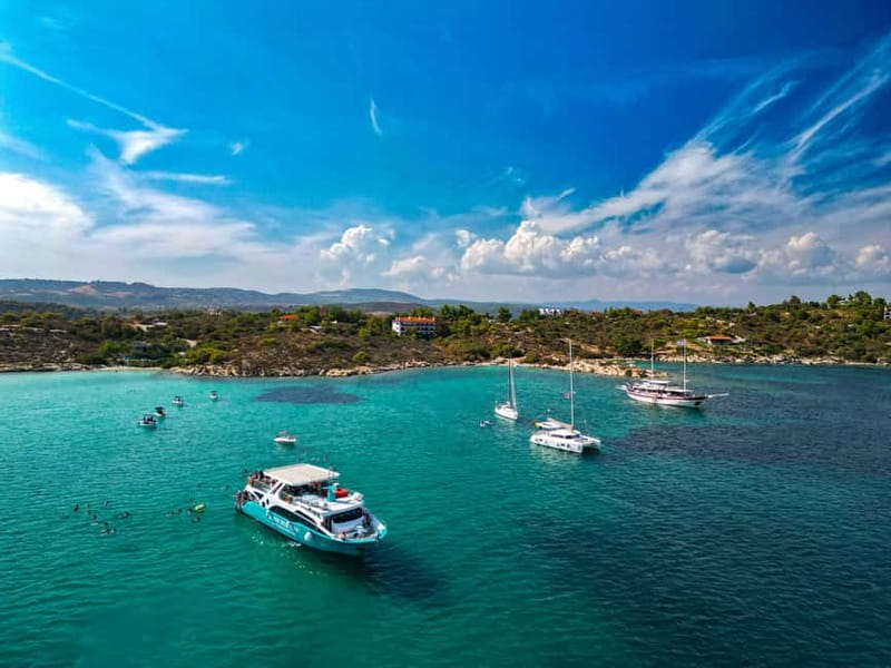 Ormos Panagias: Blue Lagoon Cruise to Ammouliani Island - Leaving Ormos Panagias at 9:30