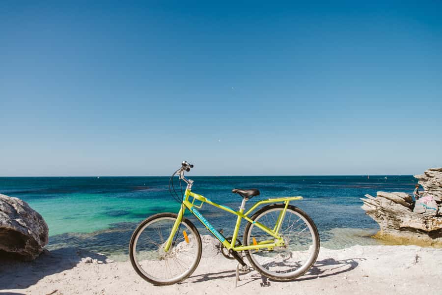 Perth: Rottnest Island Ferry, Bike, Coffee & Lobster Roll - Beaches, bays, and the freedom to stop
