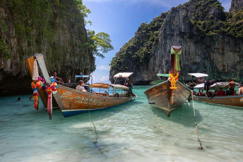 Phi Phi: 7 Island Day Tour by Longtail Boat - Monkey Beach, with a close look from a safe distance