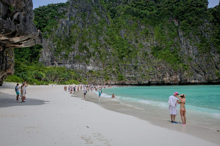 Phi Phi: 7 Island Longtail Boat Snorkeling Tour with Sunset - Sunset from the Andaman Sea
