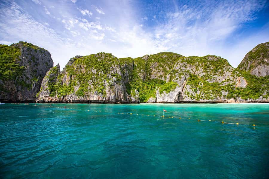 Phi Phi: Full-Day Phi Phi Islands & Sunset Tour by Speedboat - Bamboo Island makes the best beach pause