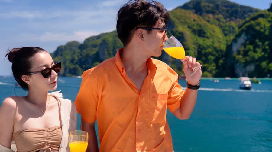 Phi Phi Island Highlights: Cruise, Snorkel & Buffet Lunch - A full day from Phuket to the Phi Phi Islands