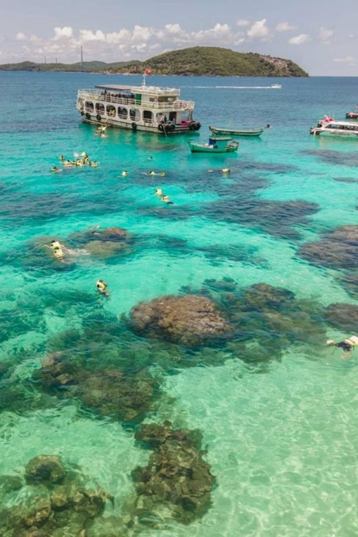 Phu Quoc: 3 Islands Trip Snorkeling by Speed Boat - May Rut Trong for lunch and beach time