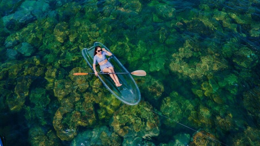 Phu Quoc: Explore 3 Islands & Parasailing and Jetski Combo - Sunset Town at the end of the day