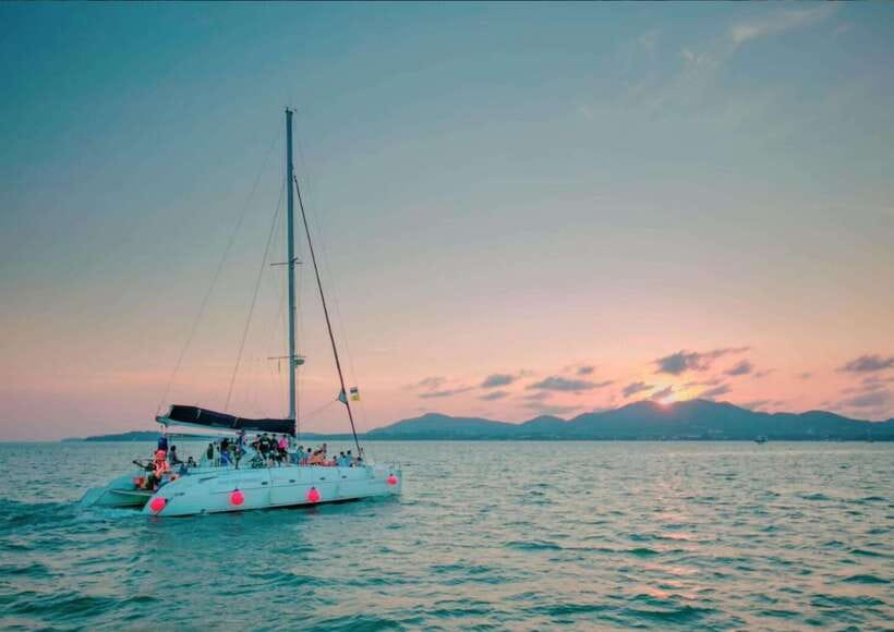 Phuket: Coral Island Catamaran Cruise with Sunset Dinner - The van ride to Chalong Pier