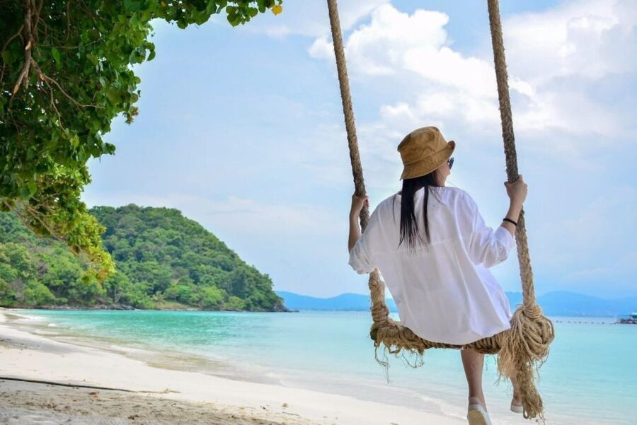 Phuket: Coral Island & Sunset Dinner by Sailing Catamaran - Weather, water, and schedule cautions