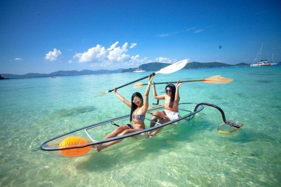 Phuket: Coral Island & Sunset Dinner by Sailing Catamaran - The evening ride back to Chalong Pier