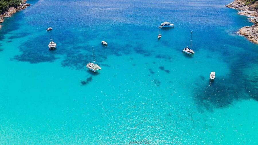 Phuket: Coral & Racha Islands Day Trip By Speedboat - Coral Island: lunch, chairs, and a slower afternoon