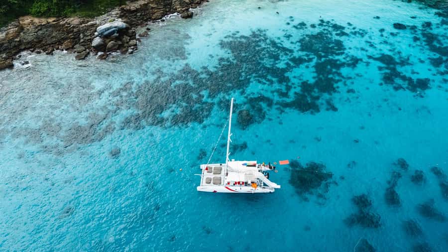 Phuket: Coral, Racha, Promthep Island Catamaran Trip & Lunch - Maiton Island adds a flexible final stop