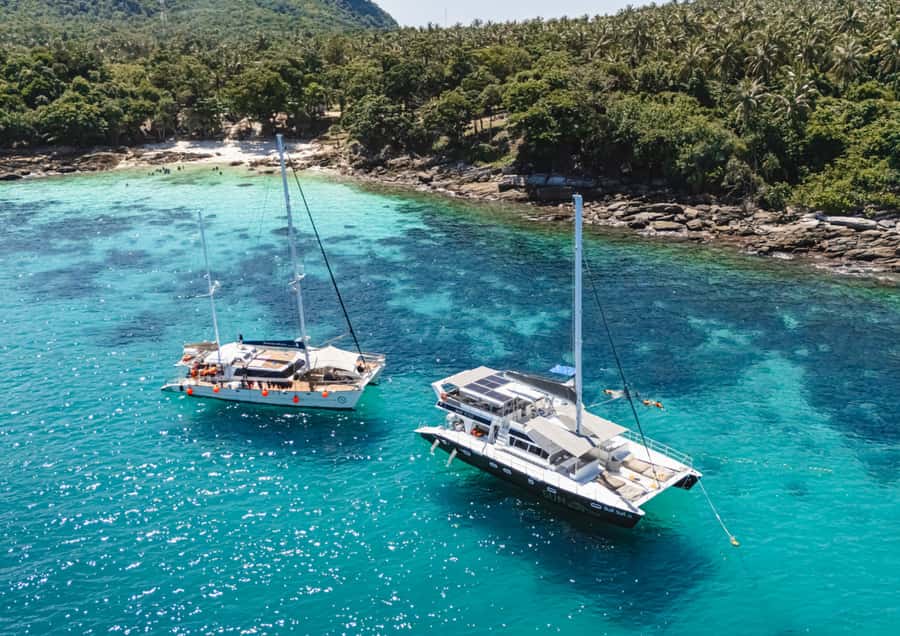 Phuket: Coral, Racha, Promthep Island Party Catamaran trip - Racha Island: the day’s main beach setting