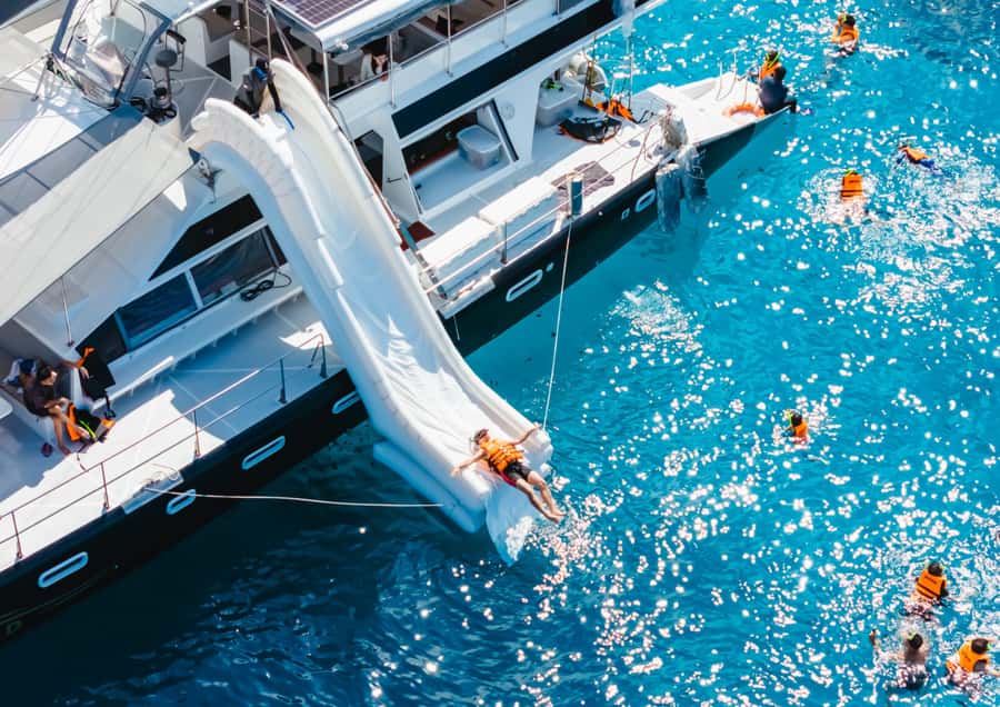 Phuket: Coral, Racha, Promthep Island Party Catamaran trip - Lunch, drinks, and what the $87 covers