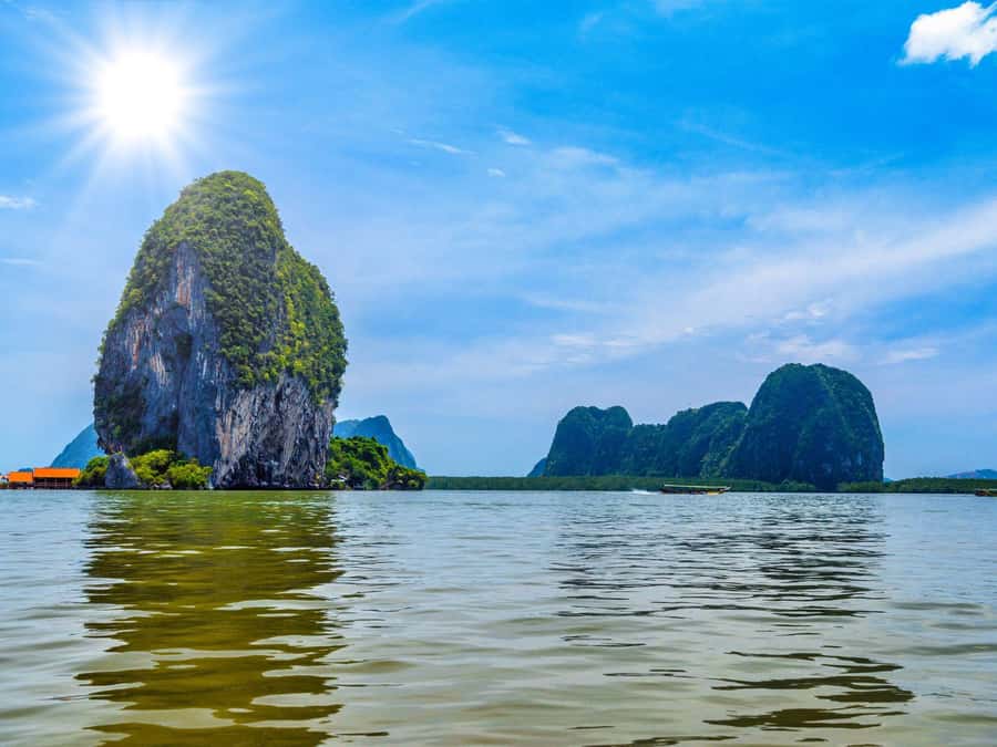 Phuket: James Bond Island Sea Canoe by Speedboat - Panak Island and the first limestone views