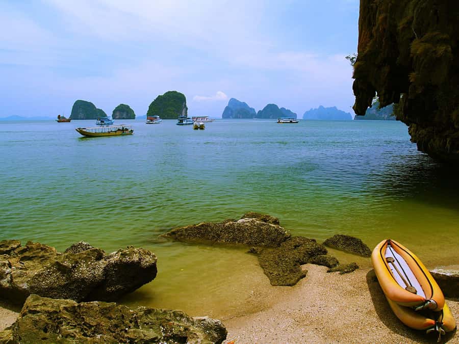 Phuket: James Bond Island Sea Canoe by Speedboat - Lunch and local life at Koh Panyee