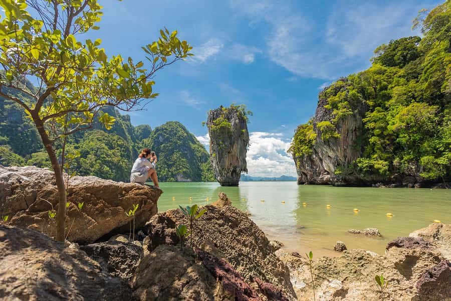 Phuket: Lazy Khao Phing Kan & Yao Islands Speedboat Day Tour - Panak Island: caves, stalactites, and lagoons