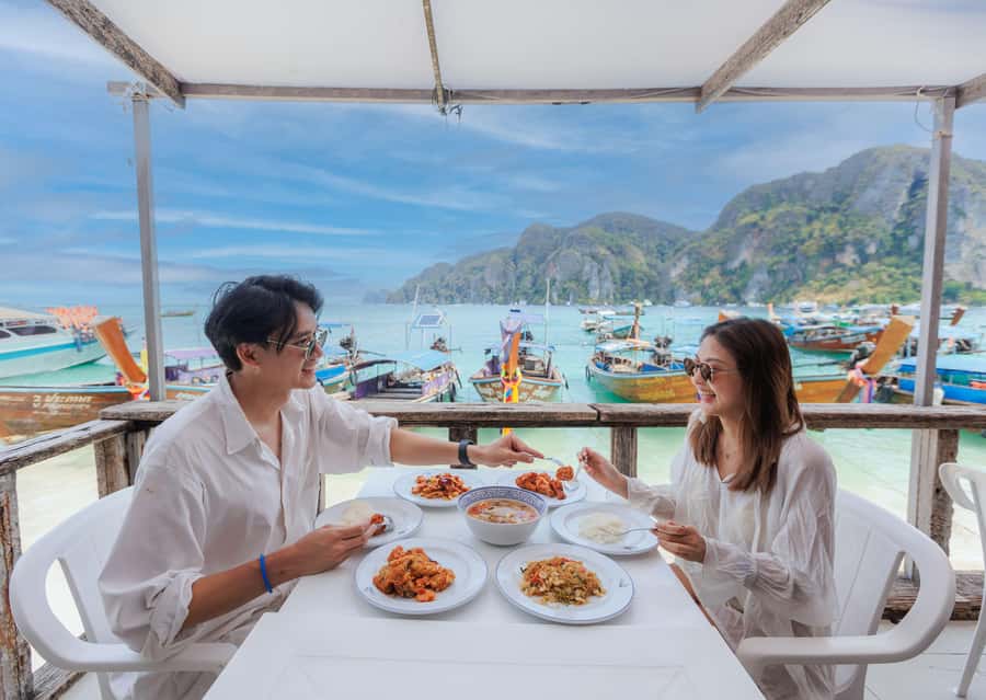 Phuket: Phi Phi Maiton Island Sunset Premium Catamaran Tour - Key points at a glance
