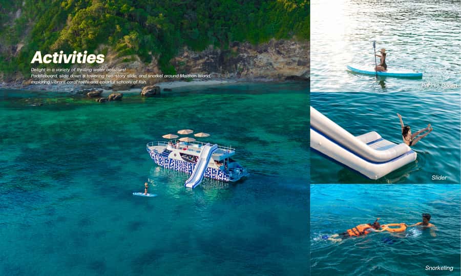 Phuket: Phi Phi Maiton Island Sunset Premium Catamaran Tour - A full day built around three island stops