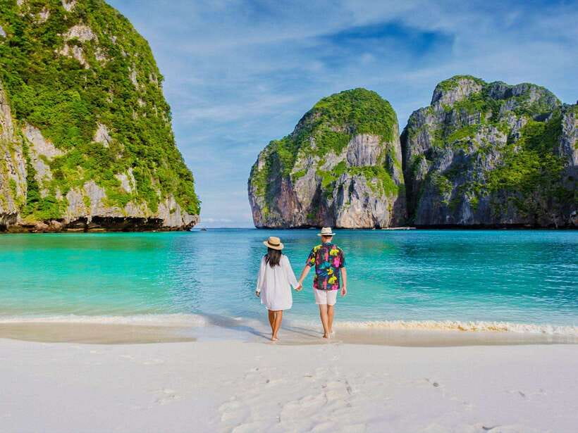 Phuket: Phi Phi, Maya and Khai Or Bamboo Island by Catamaran - Monkey Beach from the water