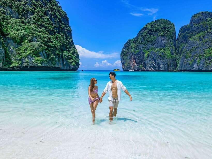 Phuket: Phi Phi, Maya and Khai Or Bamboo Island by Catamaran - Viking Cave and the route to Maya Bay