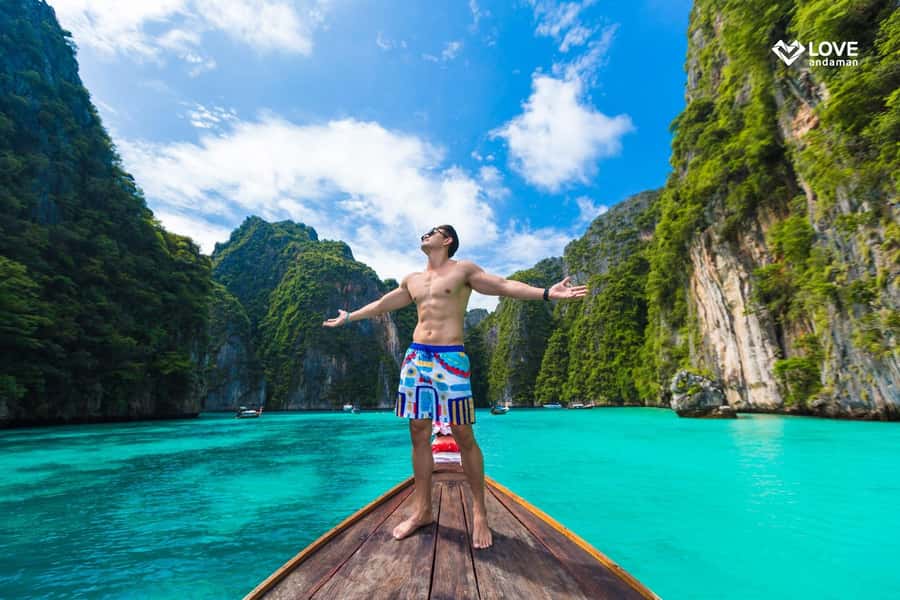 Phuket: Phi Phi Pileh Lagoon Bamboo Island by Speed Boat - Viking Cave and snorkeling time
