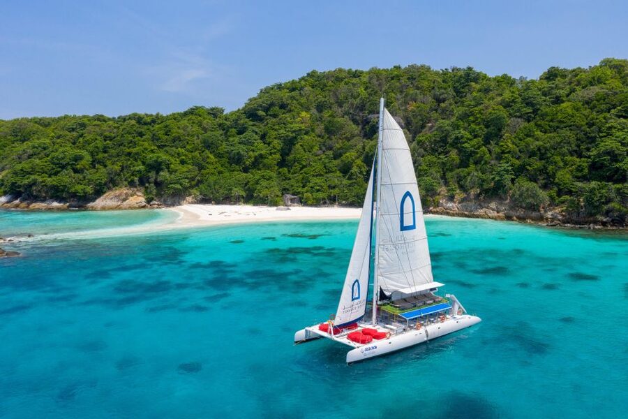 Phuket: Racha and Coral Island Catamaran Tour with Lunch - Lunch arrives during the cruise to Racha Island