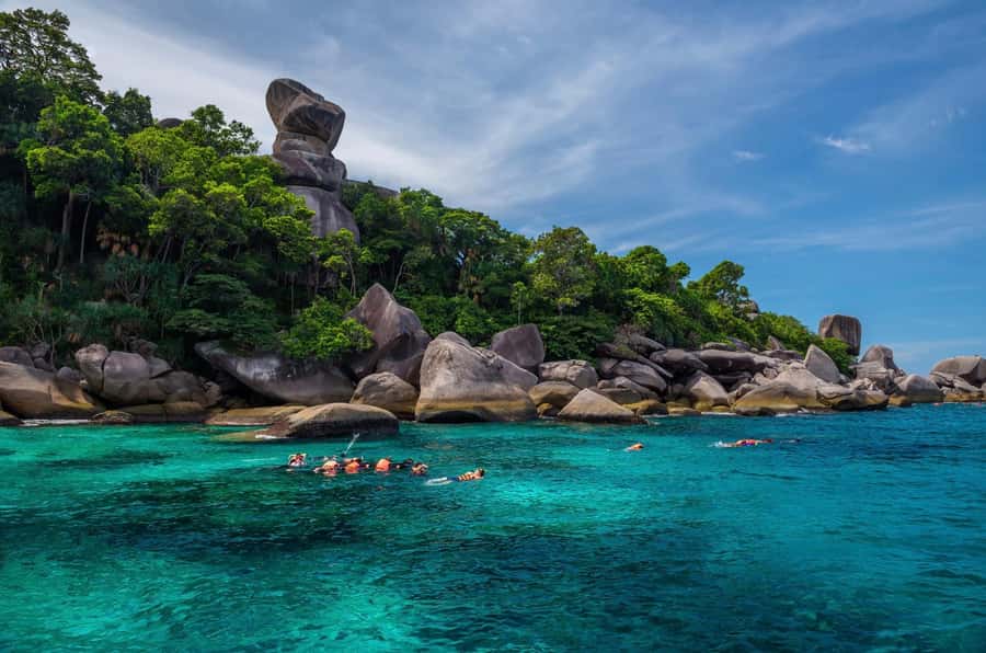 Phuket: Similan Island Day Trip by Speed Boat Catamaran - Koh Miang combines beaches, a viewpoint, and lunch