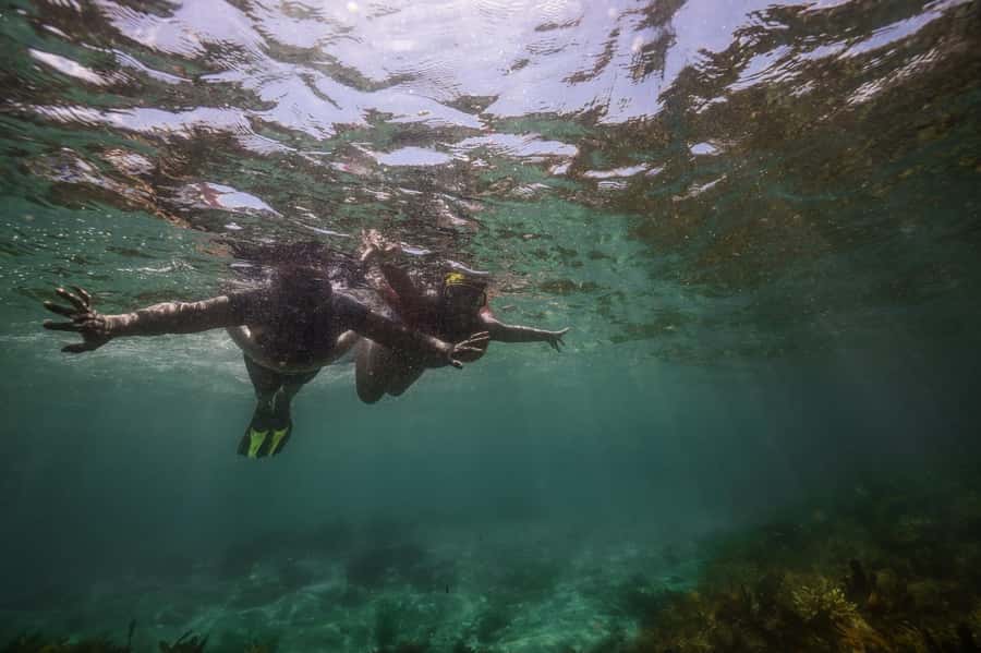 Port Stephens: Port Stephens Island Snorkel Adventure Cruise - Leaving Nelson Bay on the Envision