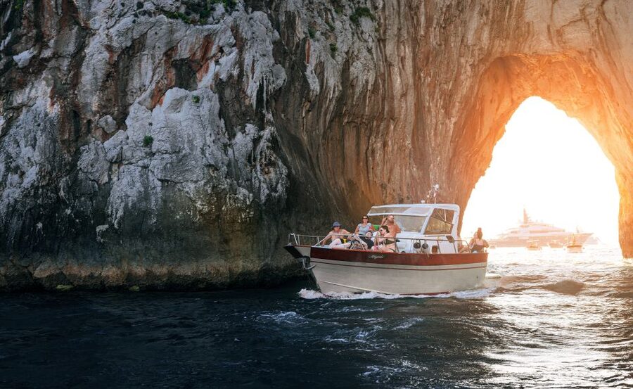 Positano: Small-Group Boat Excursion to Capri Island - Marciano Bay and the first swim