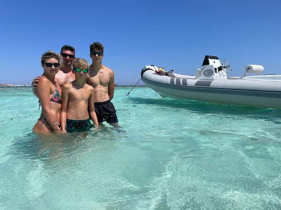 Private 4-Hour Speedboat Trip with Island Stop - Cruising under the shaded canopy