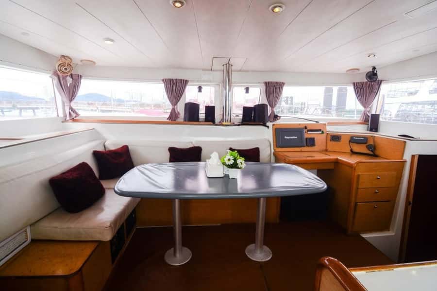 Private Catamaran to Coral Island Full Day - The return route and photo stop
