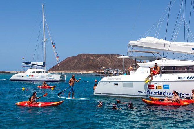 Private Catamaran trips to Lobos Island in Lagoon 400 - Snorkeling, kayaking, and paddleboarding included