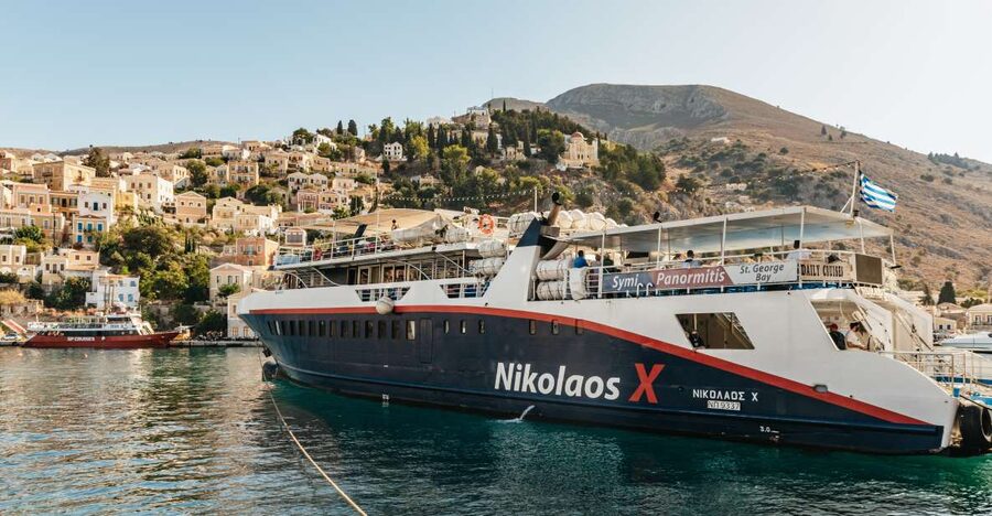 Rhodes: Symi Island & Panormitis Monastery Day Trip by Boat - Aboard the Nikolaos X for the crossing