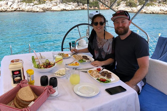 Sailing Day Tour with skipper and private chef in Kas Islands - Pigeon Island and the final swim