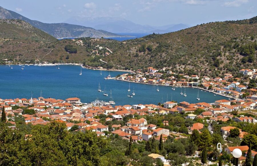 Sami: Ithaca Island Boat Cruise with Swim Stops and Snacks - Filiatro Beach brings calm water and rocky scenery