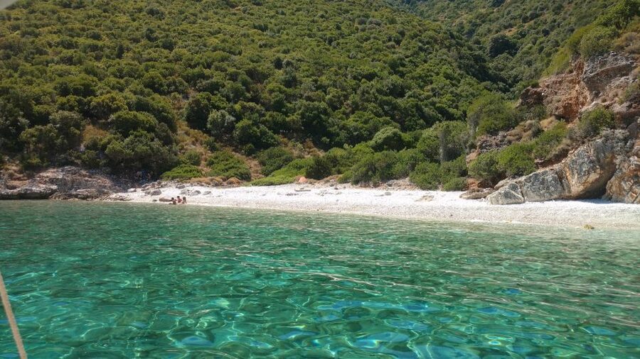 Sami: Ithaca Island Boat Trip with Swimming and Snacks - Gidaki Beach, the final swim