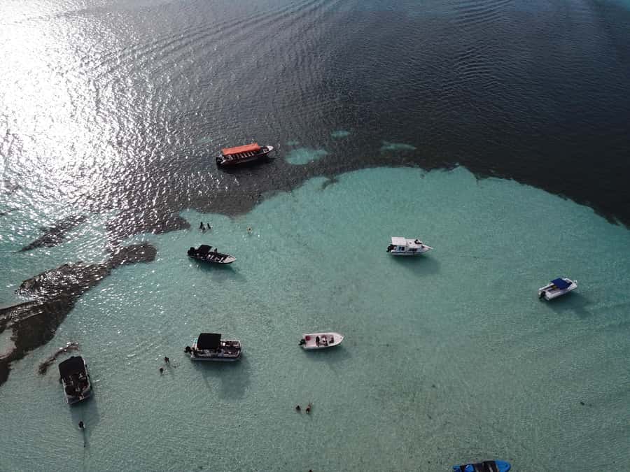 San Andrés: Island Pontoon Boat Tour - Rocky Cay for the final long stop