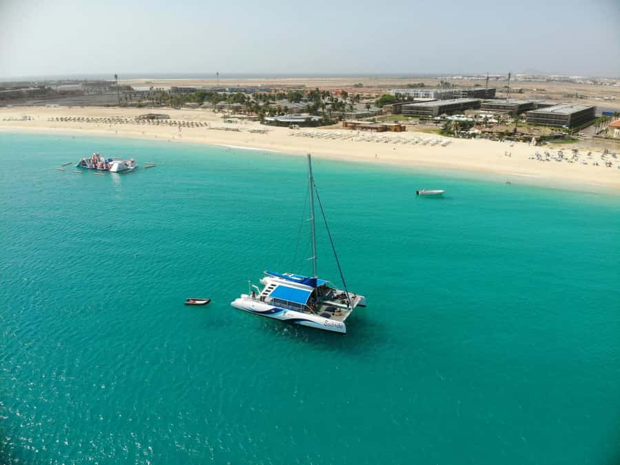 Santa Maria: Sal Island All-inclusive Adults-only Catamaran - Finding your place on the catamaran