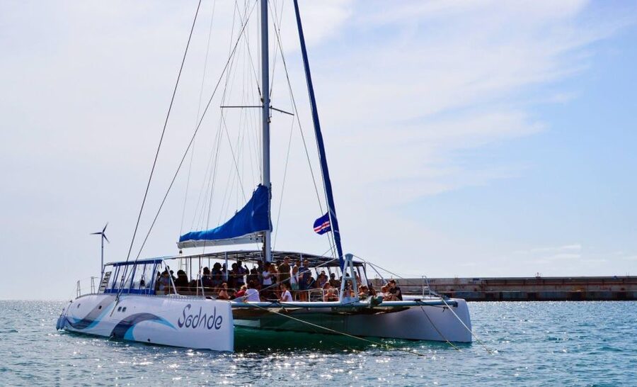 Santa Maria: Sal Island All-inclusive Adults-only Catamaran - The Monte Leão swim stop