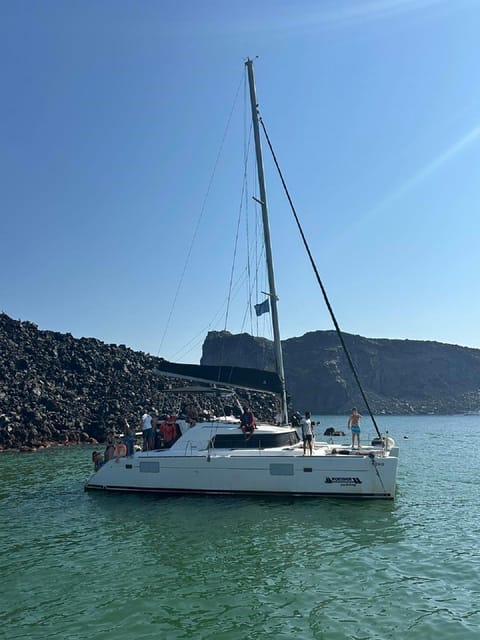 Santorini:Cruises with Catamaran around the Volcanic Island. - Booking details worth knowing