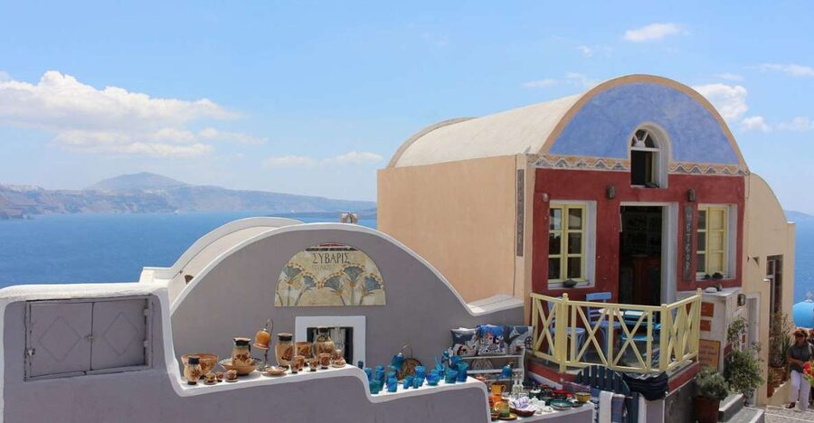 Santorini Island Bus Tour and Caldera Sunset Cruise - One Long Day Across Santorini
