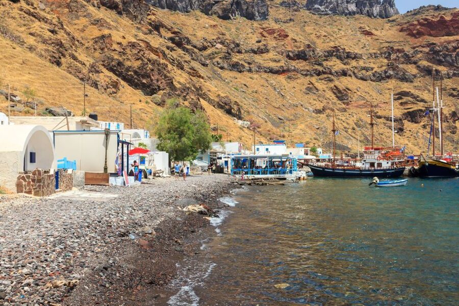 Santorini Island Bus Tour and Caldera Sunset Cruise - Nea Kameni and the Rough Trail to the Crater
