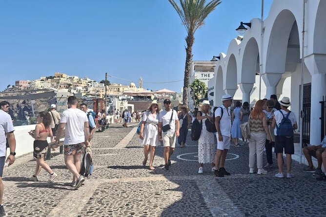 Santorini Island Tour for Cruise Travelers - Small Group - Meeting at the Fira cable car station