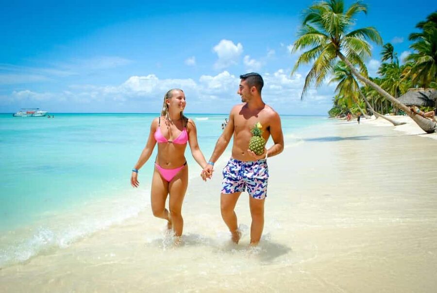 SAONA ISLAND: Catamaran Boat with Open Bar, Lunch and More.. - Reaching Saona Island from six pickup areas