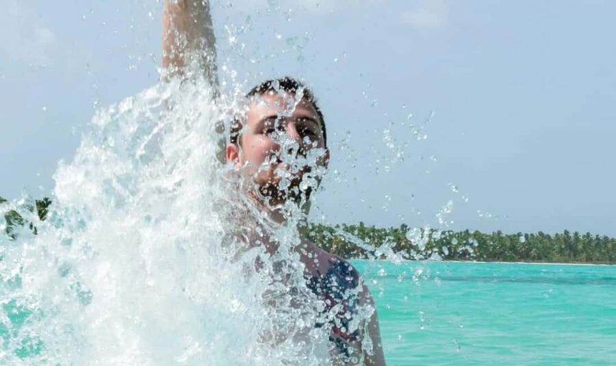 Saona Island From Santo Domingo With Catamaran, Food & Drink - The Blue Lagoon natural pool stop