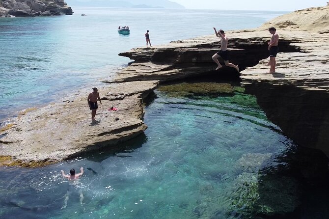 Sea Safari Speedboat Trip in Corfu. Island hopping Sea Tour - Porto Timoni: the famous double bay comes first