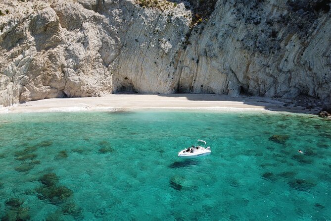 Sea Safari Speedboat Trip in Corfu. Island hopping Sea Tour - Diaplo Island and the Crocodile Island coastline