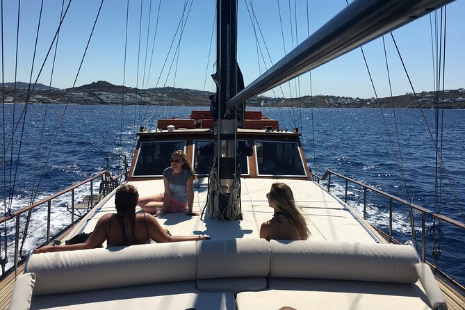 Shared Mykonos Sail Cruise to Delos and Rhenia Islands - Sailing Out from Agios Ioannis