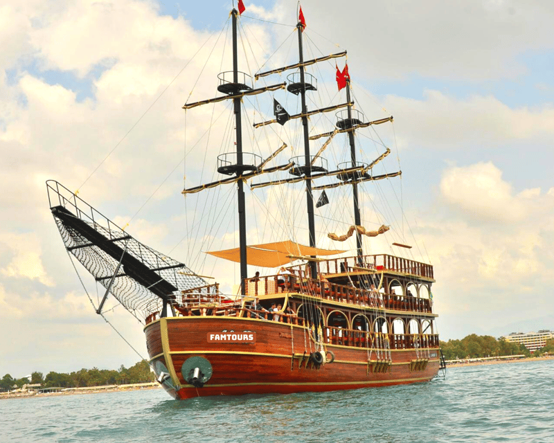 Side: Dolphin Island Boat Tour with BBQ Lunch - Lunch on board, with simple Turkish-Riviera fare