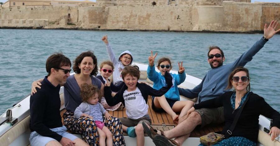 siracusa boat tour with visit to sea caves and ortigiaisland - Leaving through the Grand Harbour