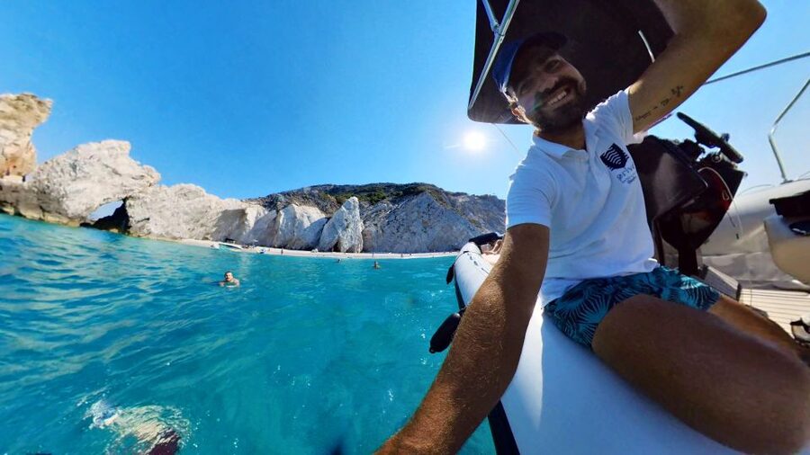 Skiathos: Private Day Cruise with a Speed Boat around island - Lalaria Arch and Lalaria Beach